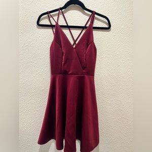 Charlotte Russe maroon dress